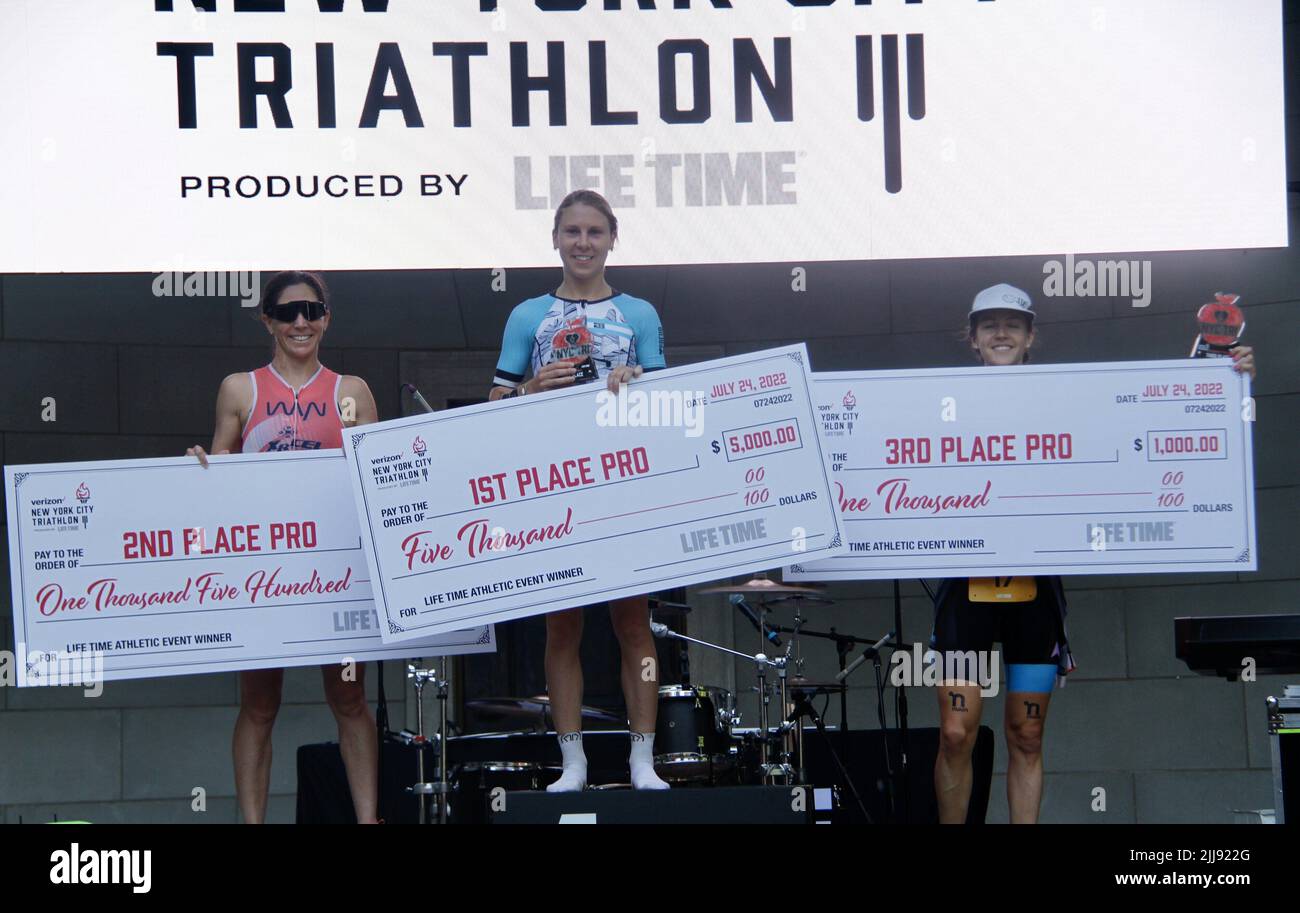 July 24, 2022, New York, USA, USA (SPO) Podium Verizon New York City