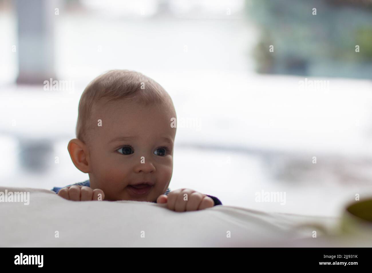 Baby in the country stock image. Image of setting, blond - 983427