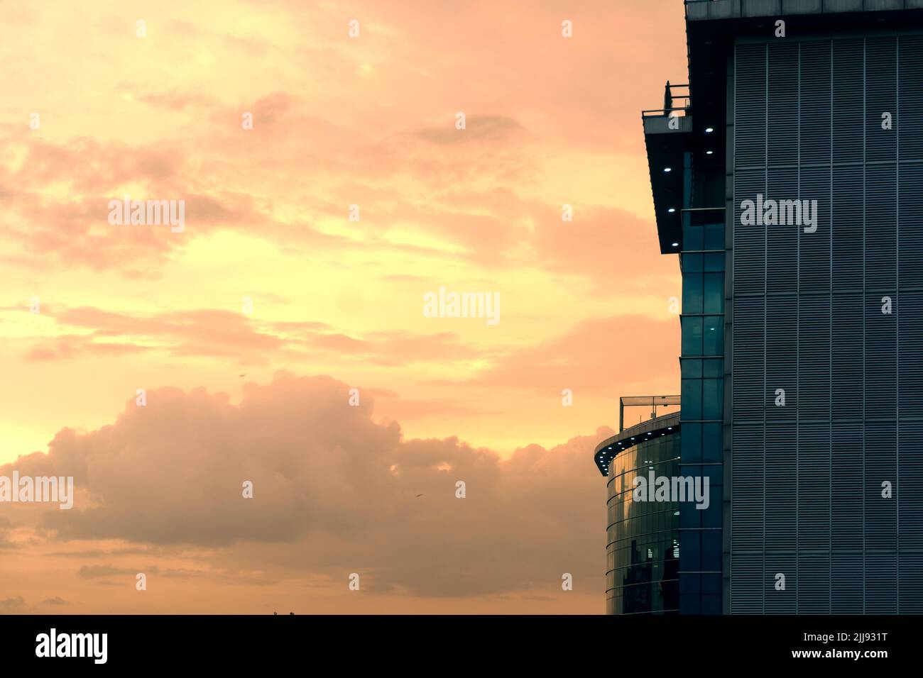 modern office building with tree and sky background Stock Photo - Alamy