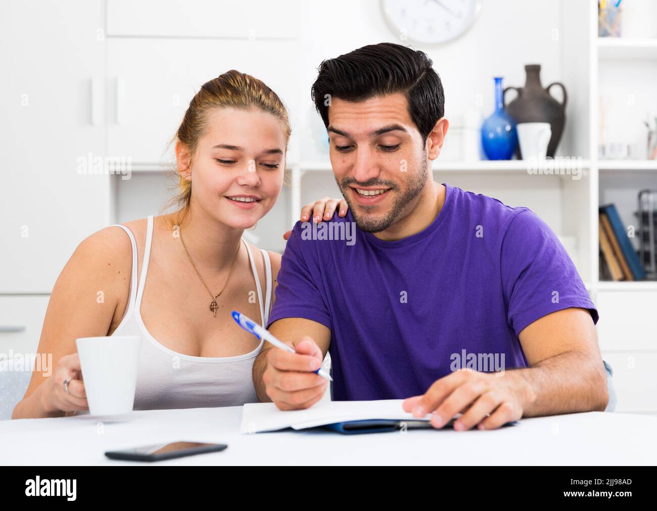 Loving family bonding home hi-res stock photography and images - Alamy