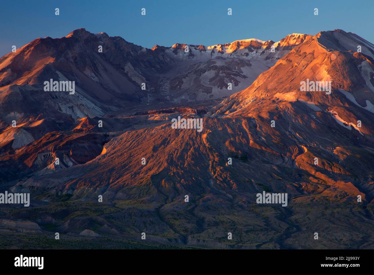 Mt St Helens from Johnston Ridge, Mt St Helens National Volcanic Monument, Washington Stock Photo