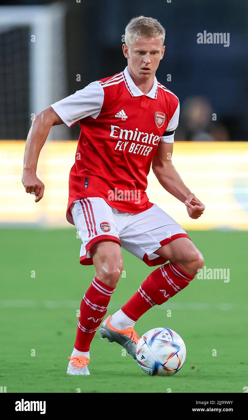 Oleksandr Zinchenko #35 of Arsenal in action during the game