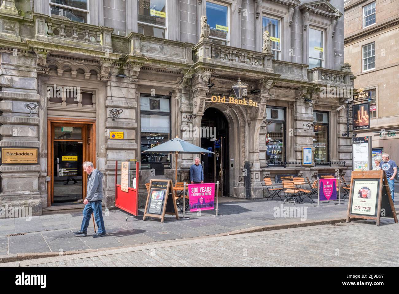 The Old Bank Bar in Reform Street, Dundee. Stock Photo