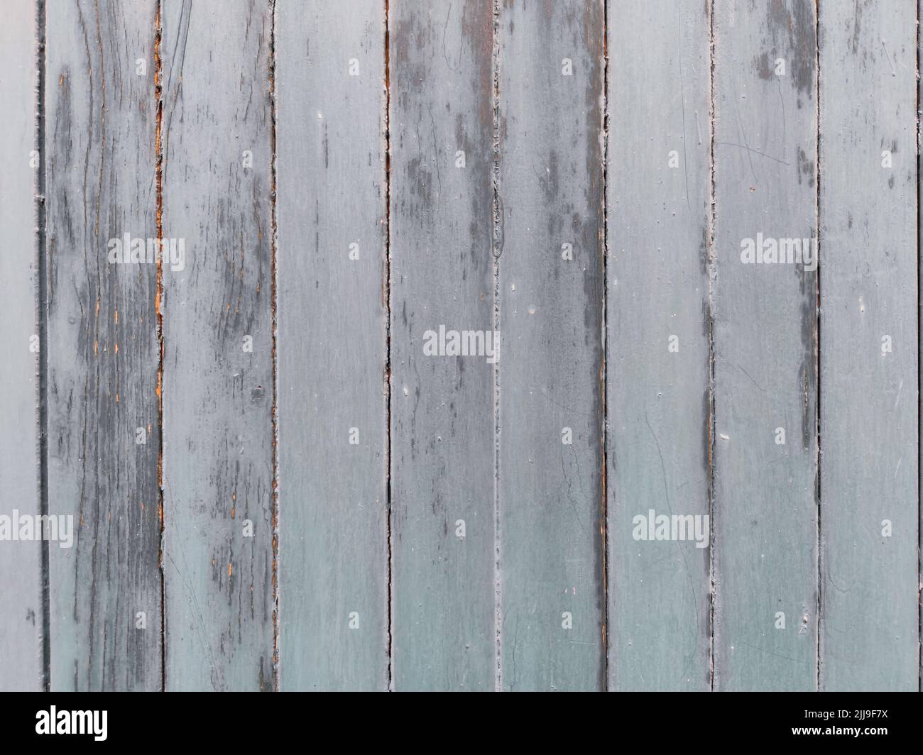 Perfect background shot for designers of a beautiful unique grey white wooden planks wall Stock Photo