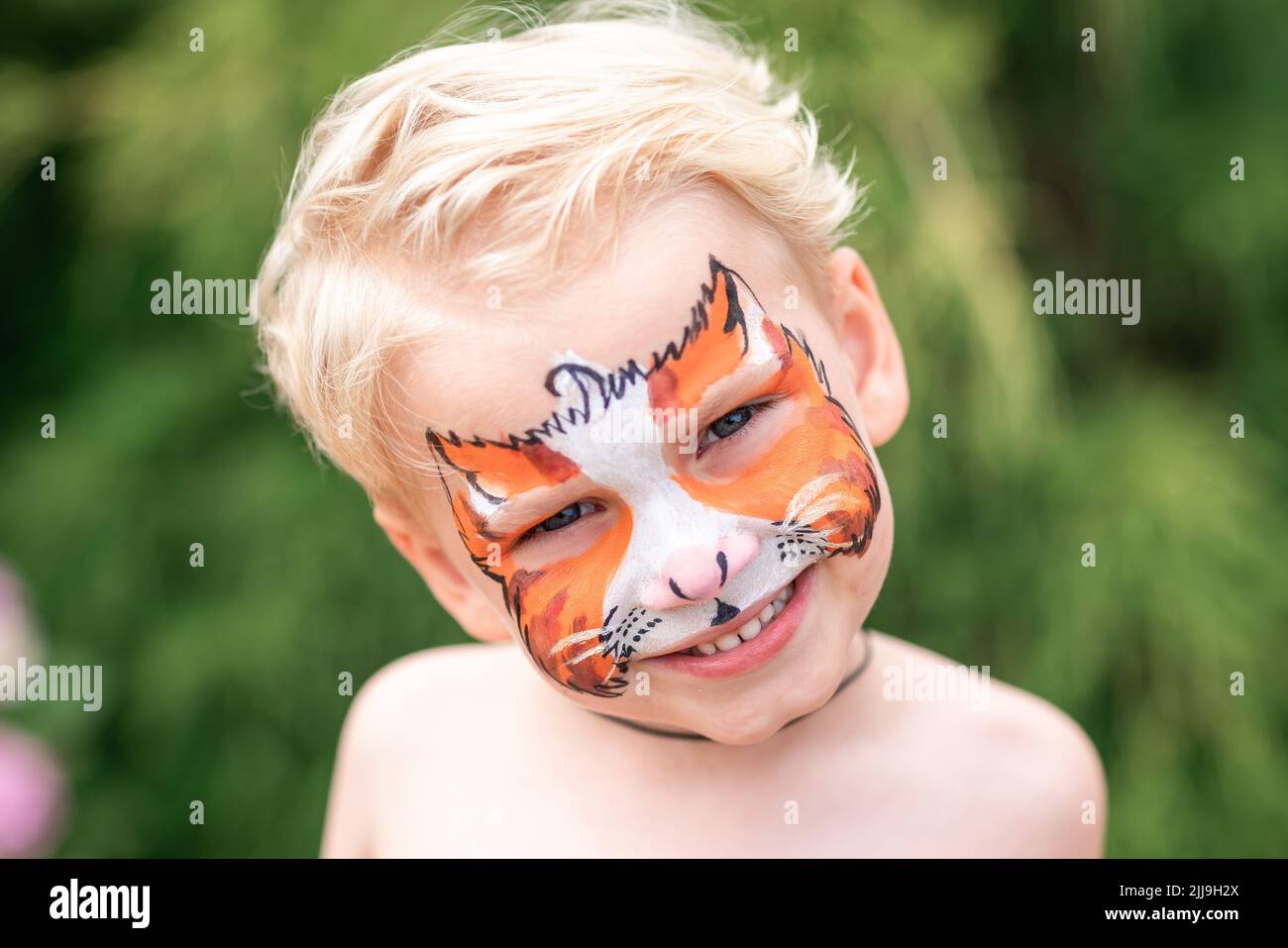 410+ Tiger Face Painting For Kids Stock Photos, Pictures & Royalty