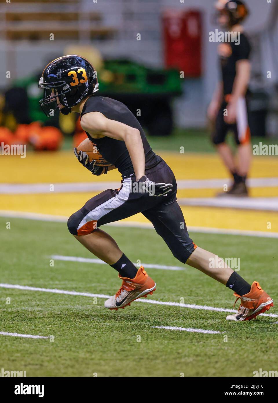 Football action with Carey vs Kendrick High School in Moscow, Idaho