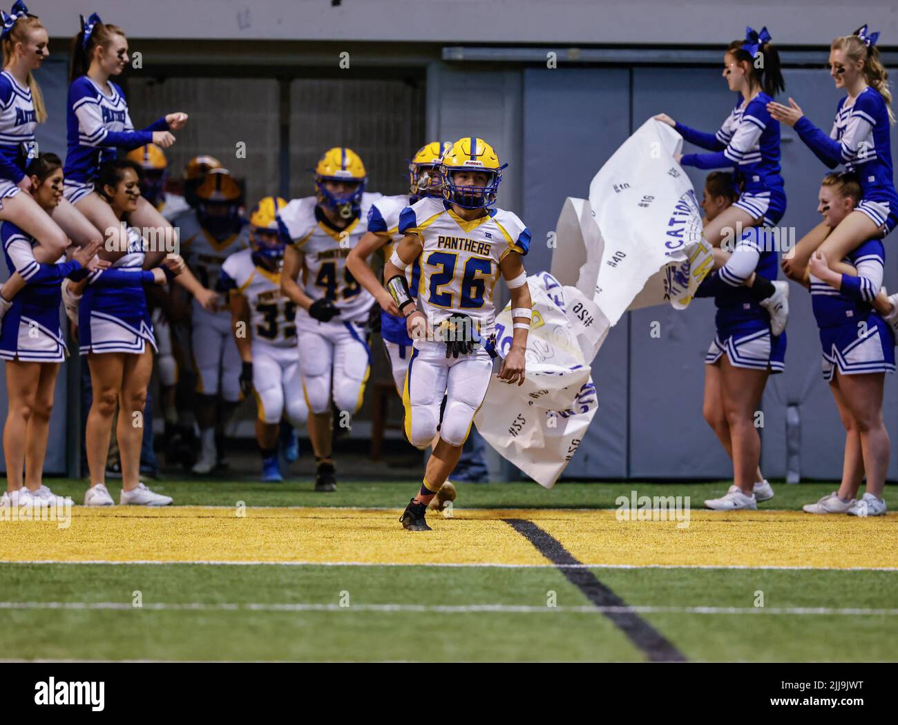 Football action with Carey vs Kendrick High School in Moscow, Idaho
