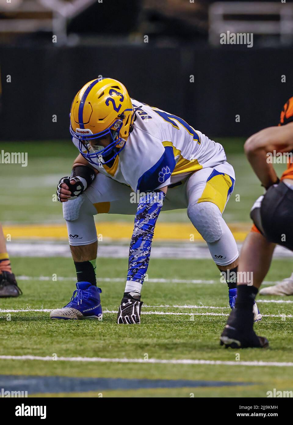 Football action with Carey vs Kendrick High School in Moscow, Idaho