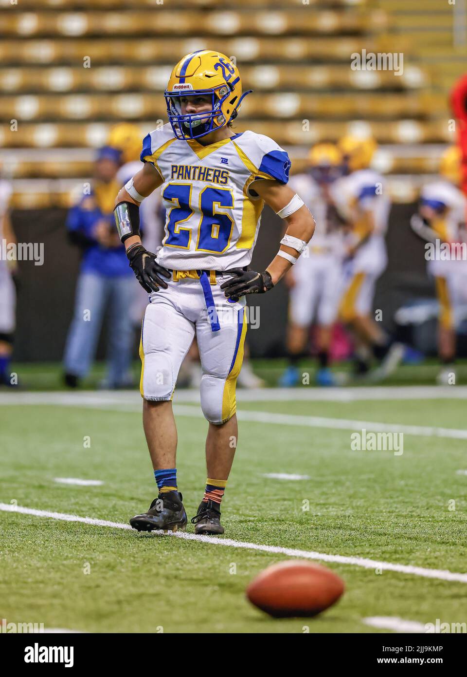 Football action with Carey vs Kendrick High School in Moscow, Idaho