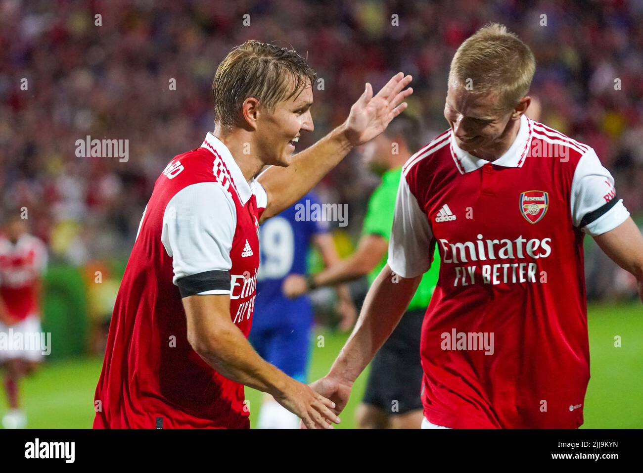 Orlando, Florida, USA, July 23, 2022, Arsenal FC player Martin Odegaard