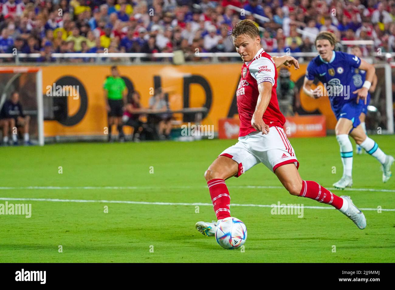 Orlando, Florida, USA, July 23, 2022, Arsenal FC player Martin Odegaard