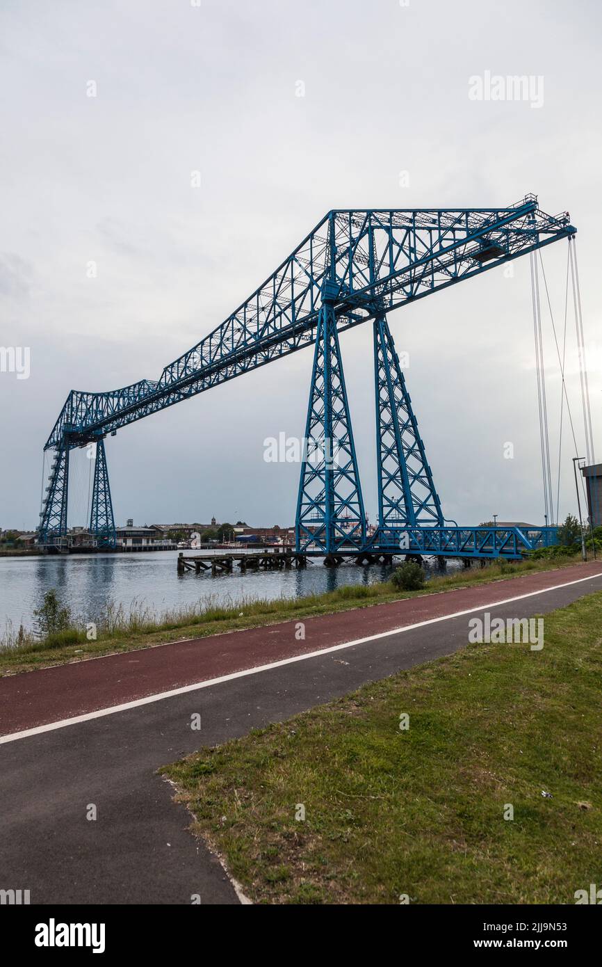 Transporter Bridge, Middlesbrough, England, UK Stock Photo
