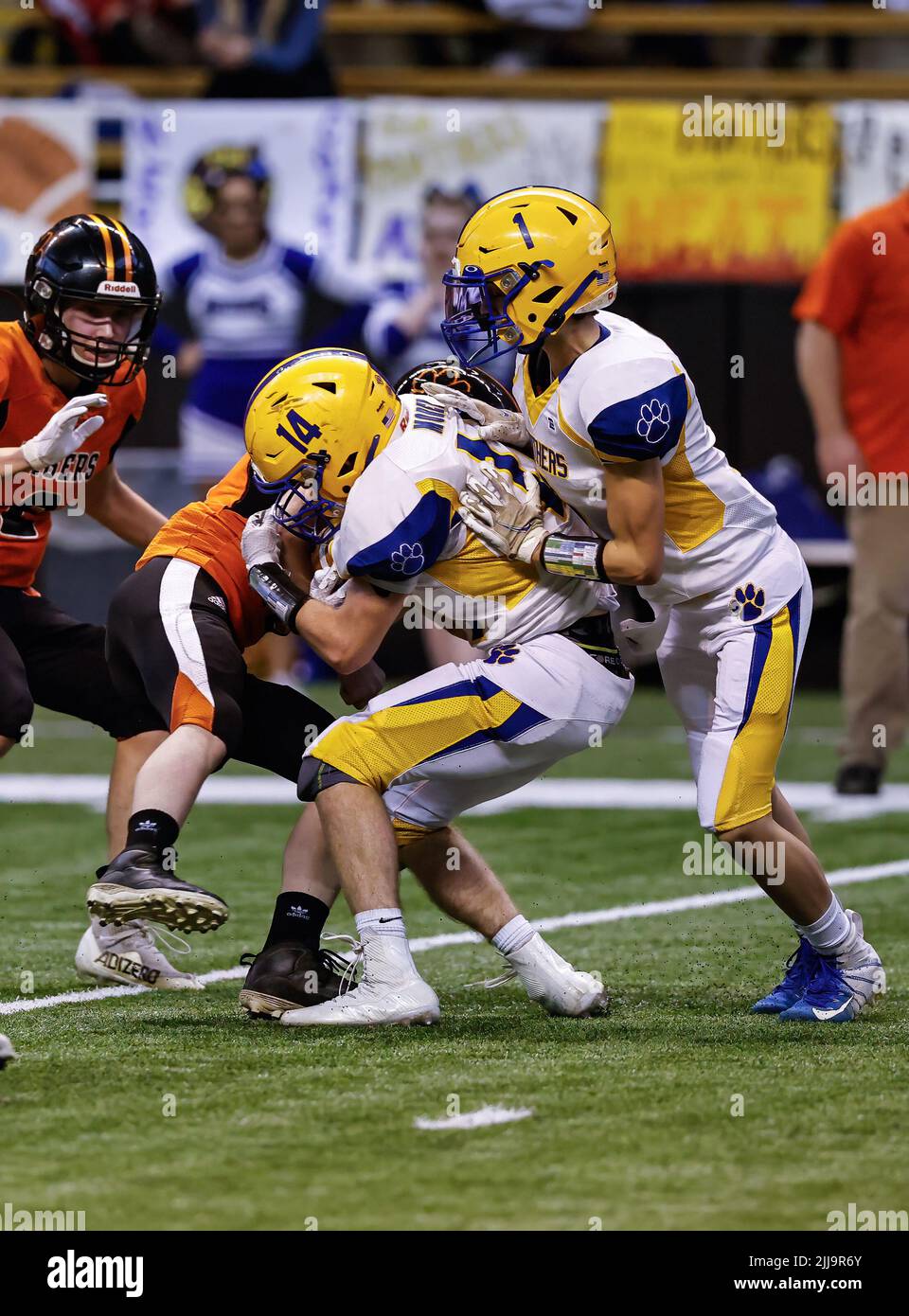 Football action with Carey vs Kendrick High School in Moscow, Idaho ...