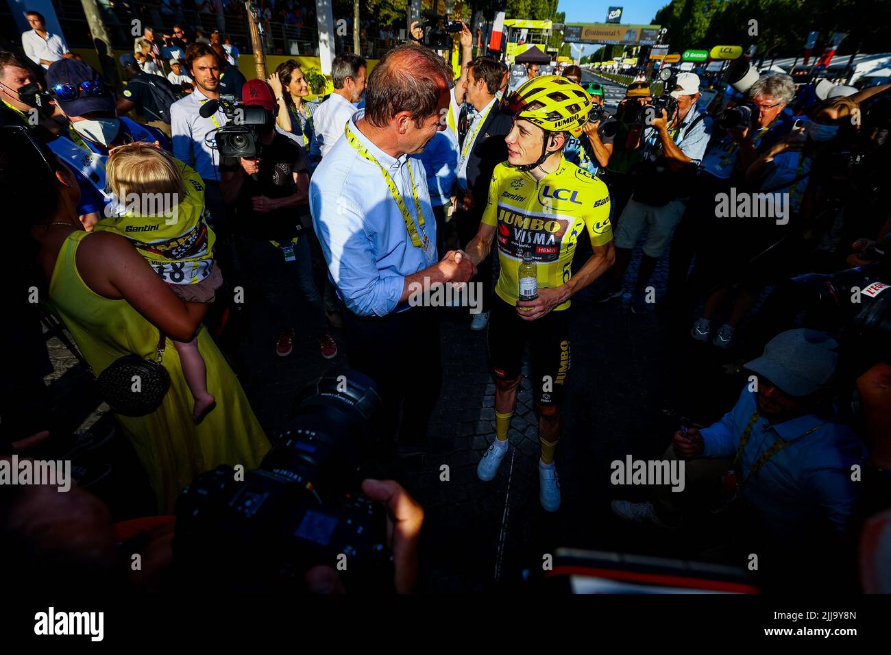 Paris, France, 24/07/2022, Danish Jonas Vingegaard