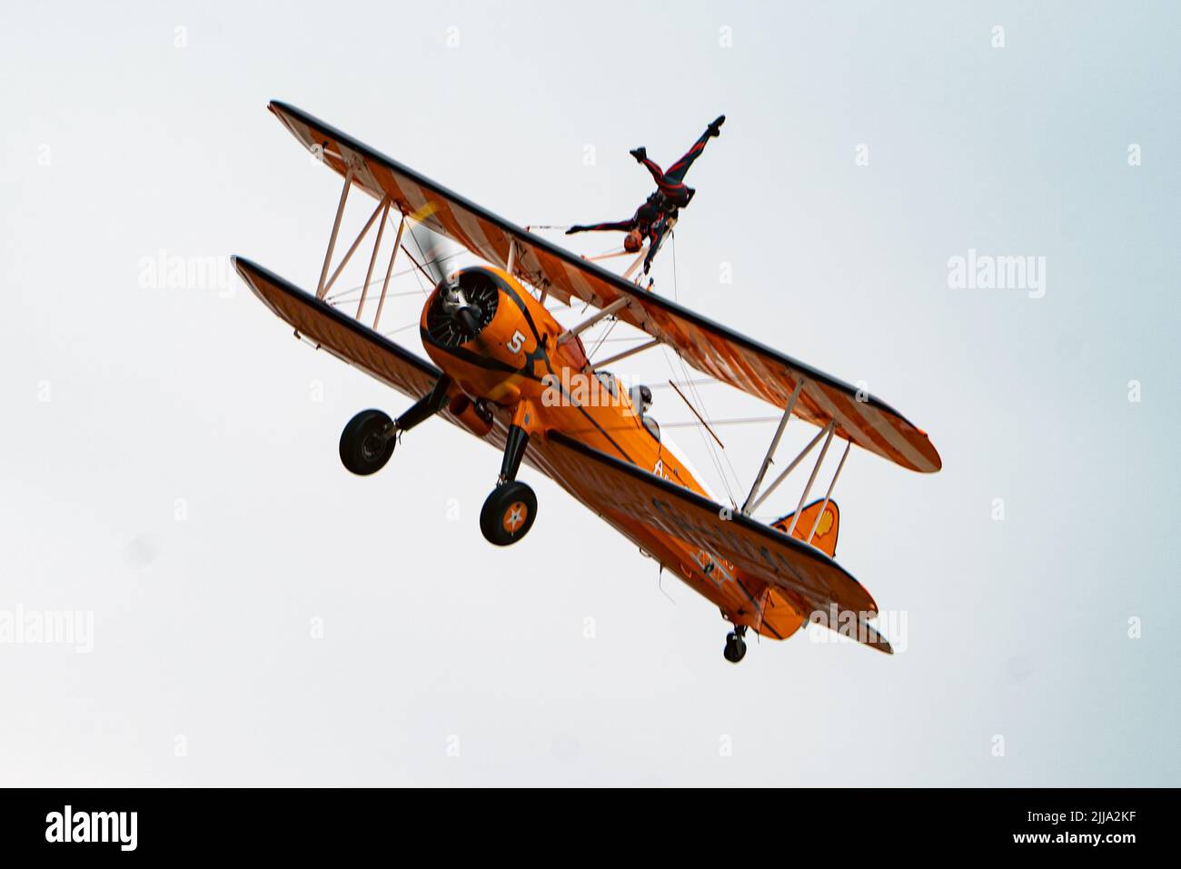 Wing Walkers At Farnborough Air Show 2022 Stock Photo Alamy