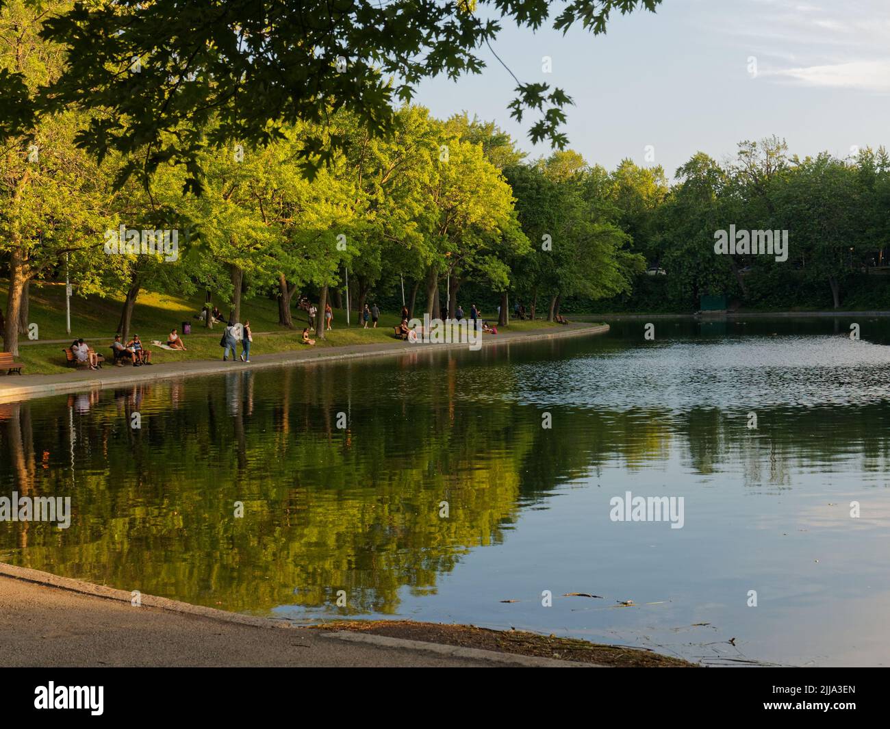 Lafontaine park in Montreal. Quebec,Canada Stock Photo