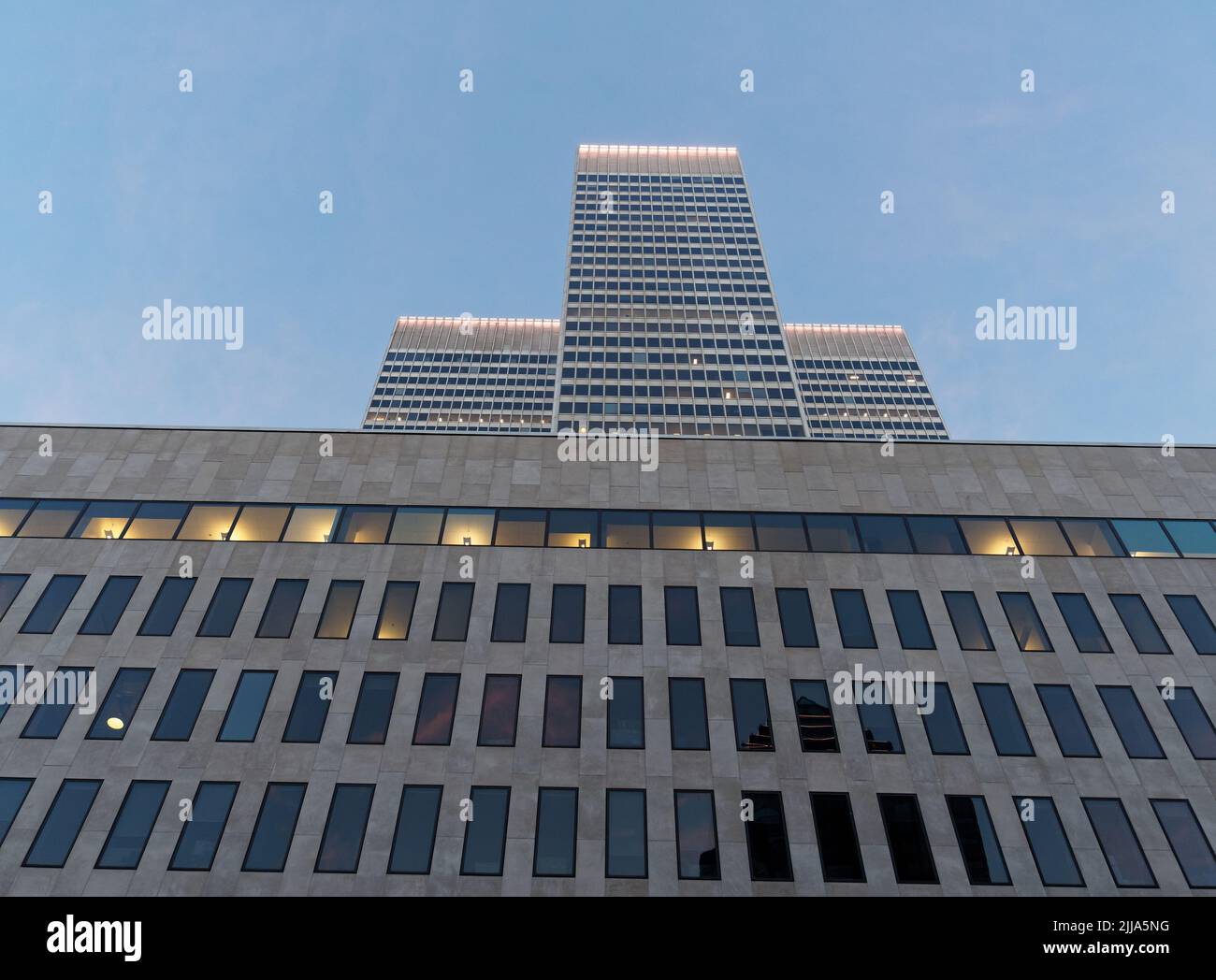 Place Ville Marie building in downtown Montreal. Quebec,Canada Stock
