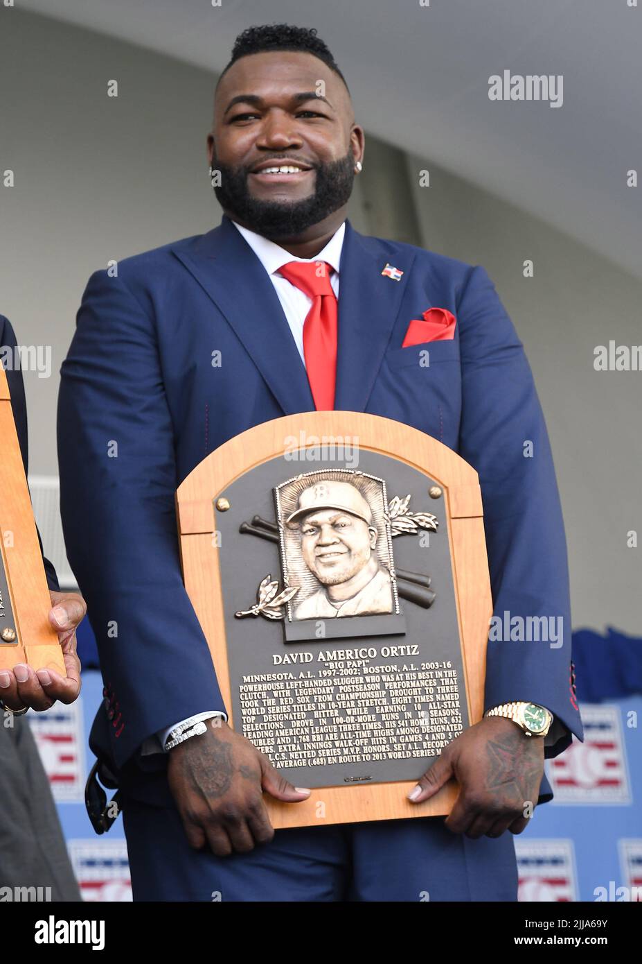 Cooperstown, United States. 24th July, 2022. Hall Of Famer David Ortiz