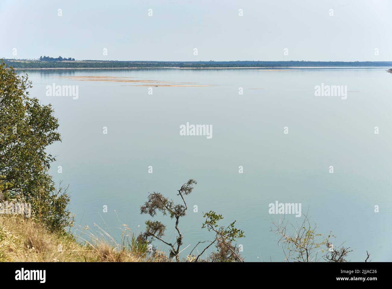 Summer landscape without people in El Palmar National Park, Entre Rios ...