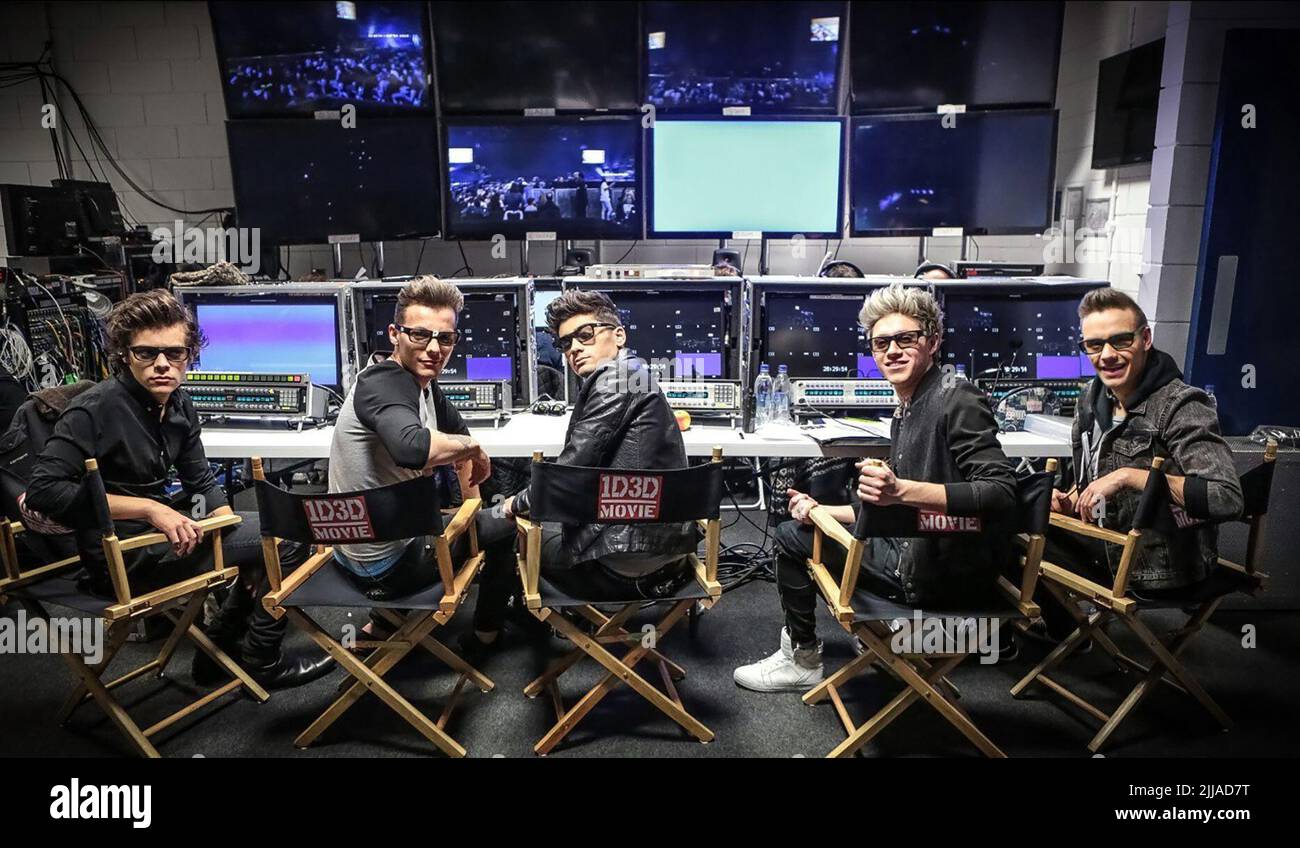 HARRY STYLES, LOUIS TOMLINSON, ZAYN MALIK, NIALL HORAN, LIAM PAYNE, ONE DIRECTION: THIS IS US, 2013 Stock Photo
