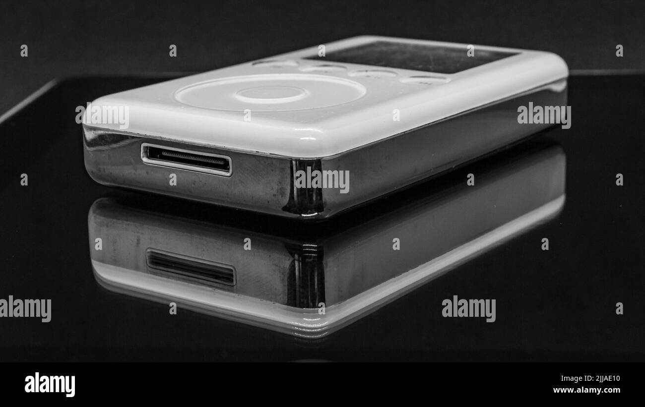 An original Apple iPod on a Docking Station Stock Photo Alamy