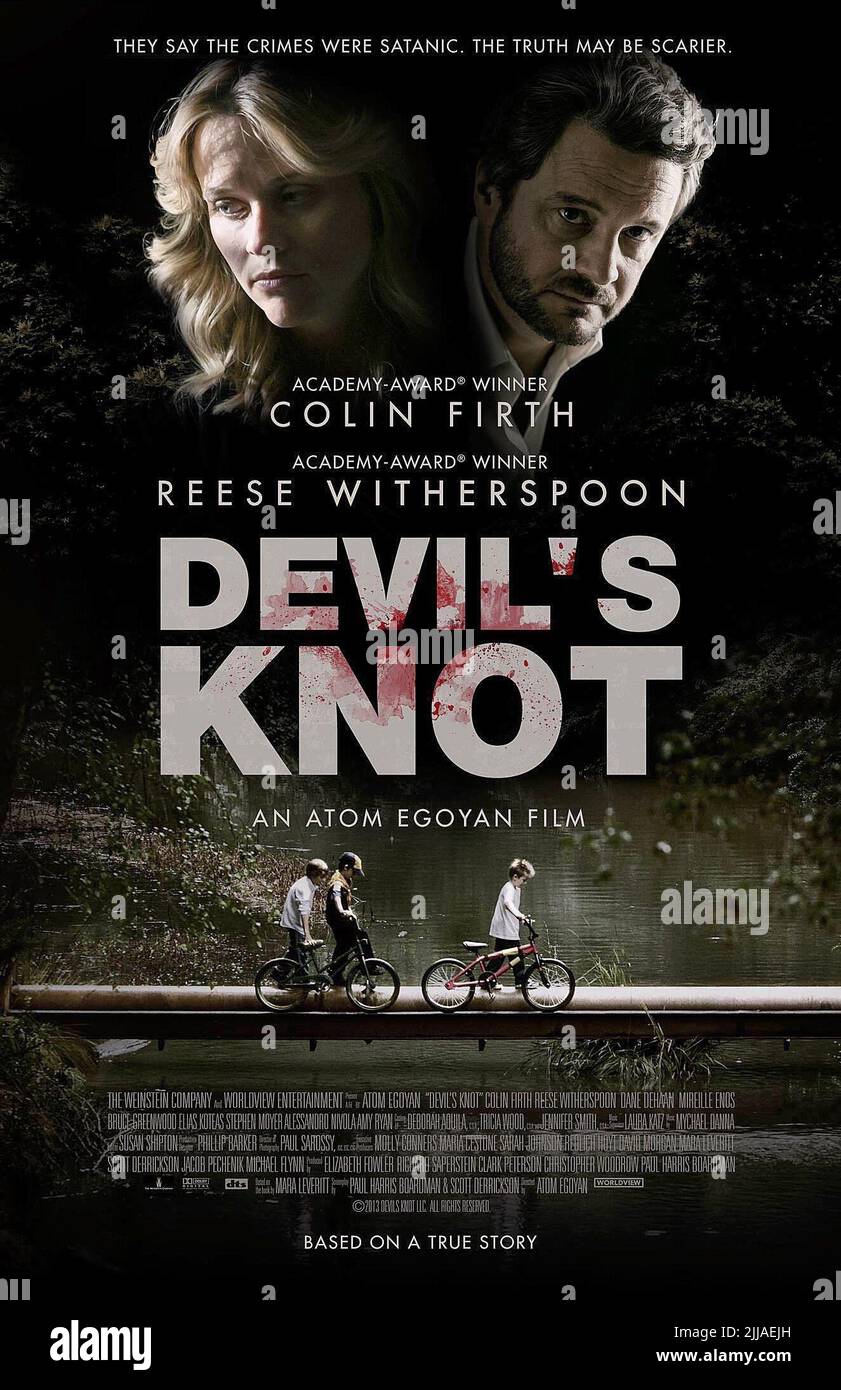 Reese Witherspoon & Colin Firth Poster Film: Devil'S Knot (USA 2013)  Characters: Pam Hobbs, Ron Lax Director: Atom Egoyan 08 September 2013  **WARNING** This Photograph is for editorial use only and is