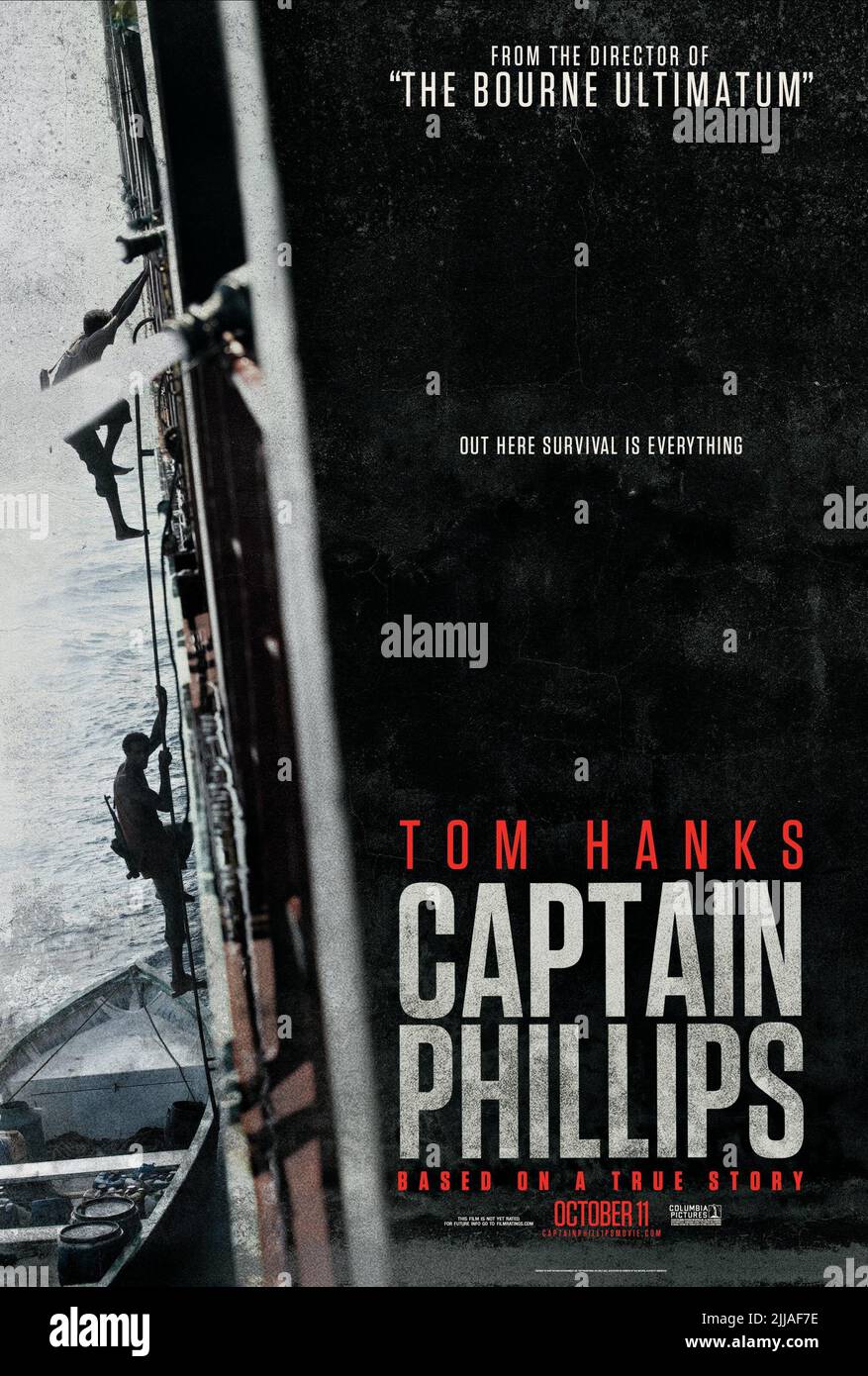 Movie Poster Film: Captain Phillips (USA 2013) Director: Paul Greengrass 27  September 2013 **WARNING** This Photograph is for editorial use only and is  the copyright of COLUMBIA PICTURES and/or the Photographer assigned