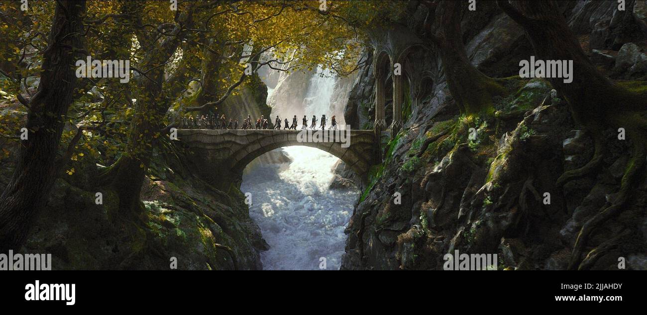 BRIDGE SCENE, THE HOBBIT: THE DESOLATION OF SMAUG, 2013 Stock Photo