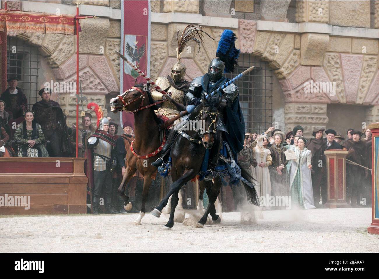 JOUSTERS, ROMEO AND JULIET, 2013 Stock Photo