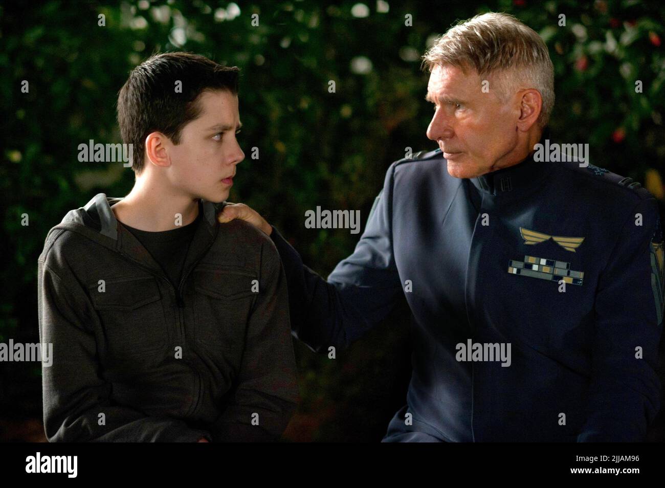 ASA BUTTERFIELD, HARRISON FORD, ENDER'S GAME, 2013 Stock Photo - Alamy