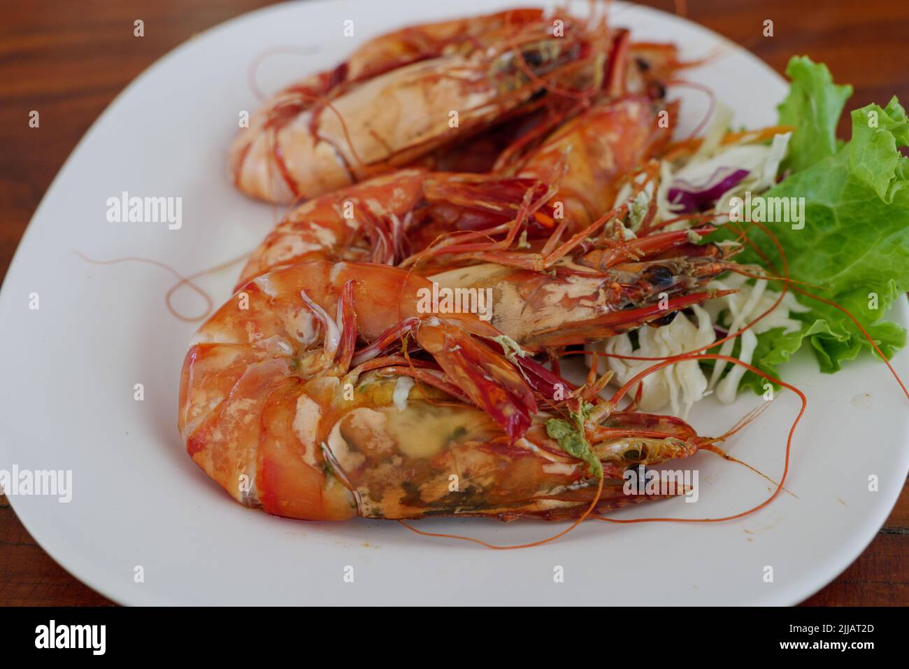 Boiled Prawn Shrimps grilled on white background hi-res stock photography and images ...