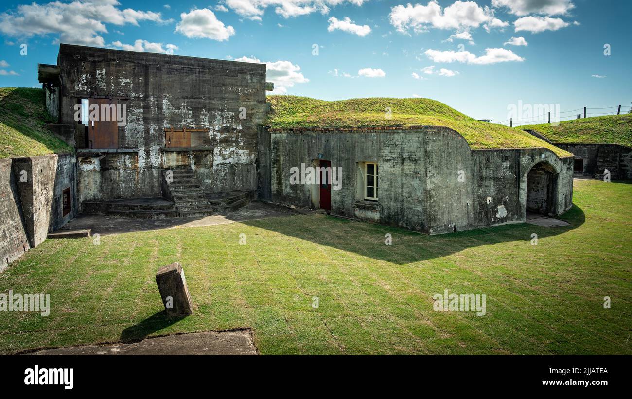 Brisbane, Australia Old military base buildings at Fort Lytton Stock