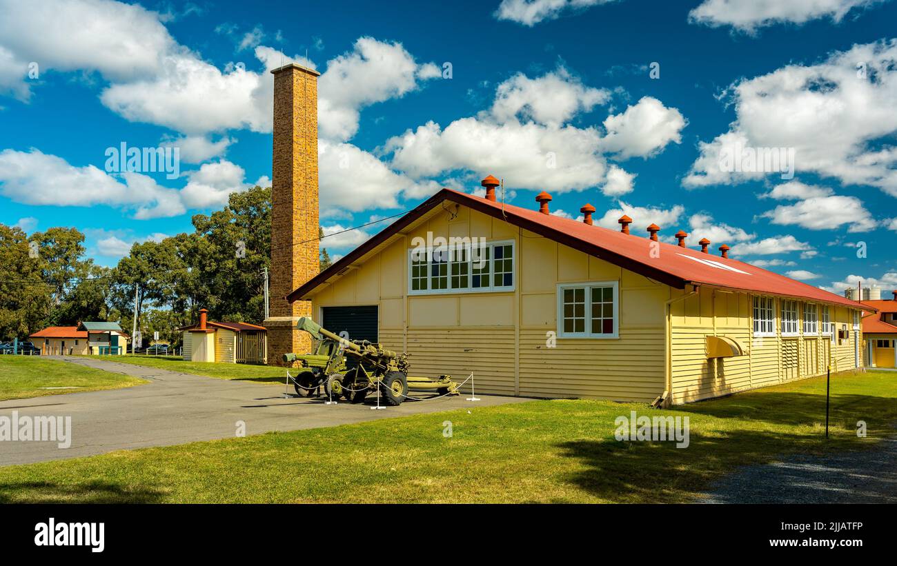 Brisbane, Australia Old military base buildings at Fort Lytton Stock