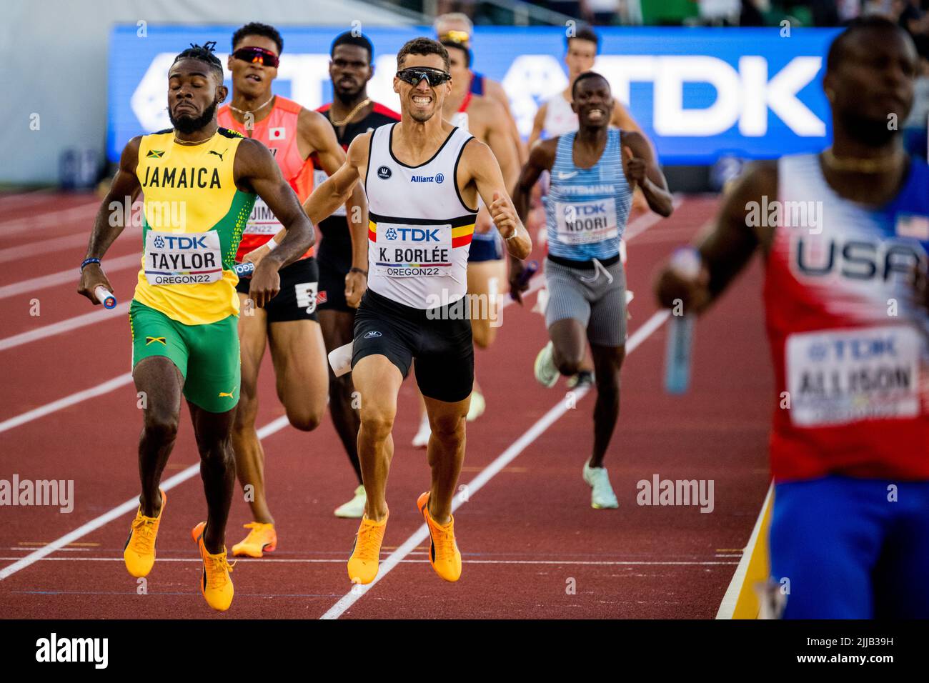 Eugene, Oregon, USA, 24 July 2022, Belgian Kevin Borlee pictured in