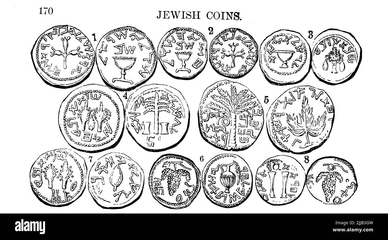 Ancient Jewish Coins from the book Illustrated encyclopaedia of gold