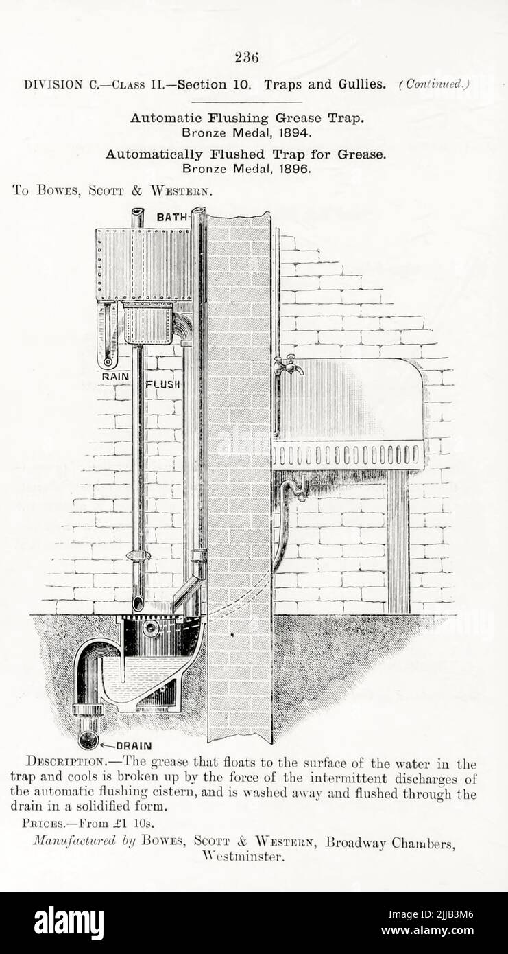 Traps and Gullies Automatic Flushing Grease Trap from the book