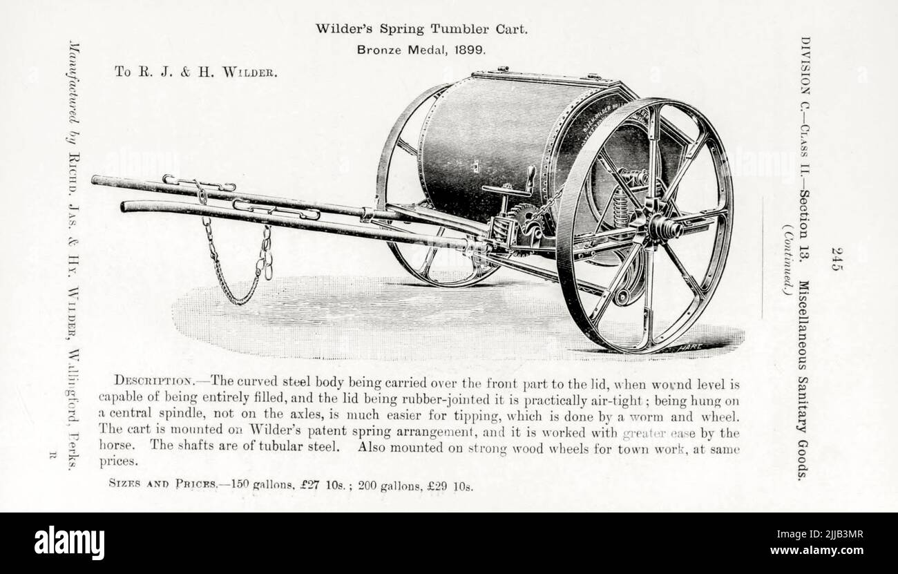 Wilder's Spring Tumbler Cart from the book ' Illustrated list of ...