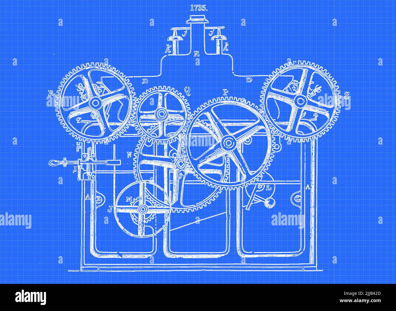 Machinery for preparing and spinning Flax from ' Appleton's dictionary of machines, mechanics, engine-work, and engineering ' by D. Appleton and Company Publication date 1874 Publisher New York,  D. Appleton, Stock Photo