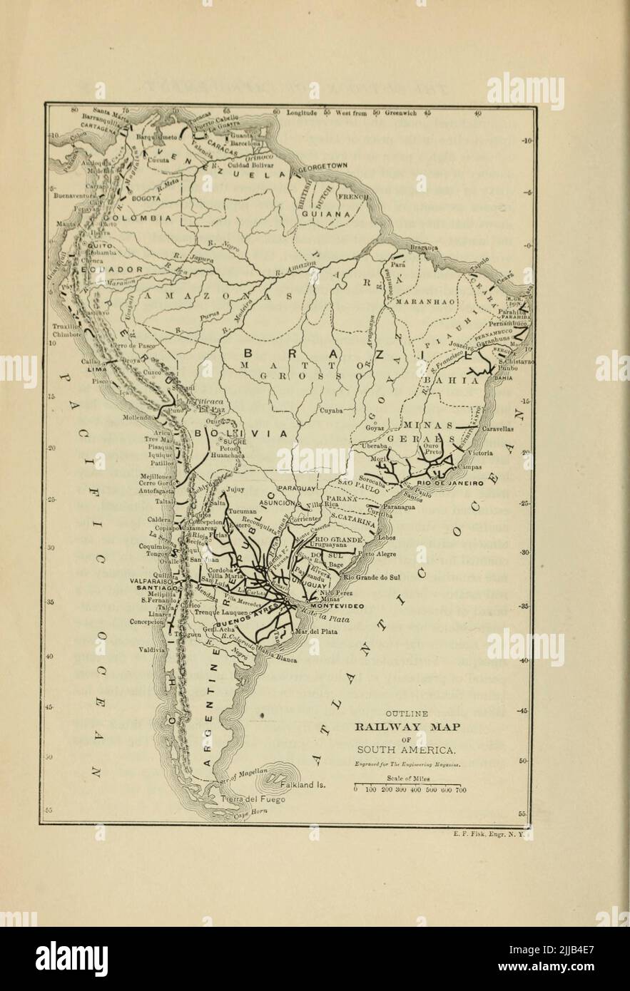 South america map 19th century hi-res stock photography and images - Alamy