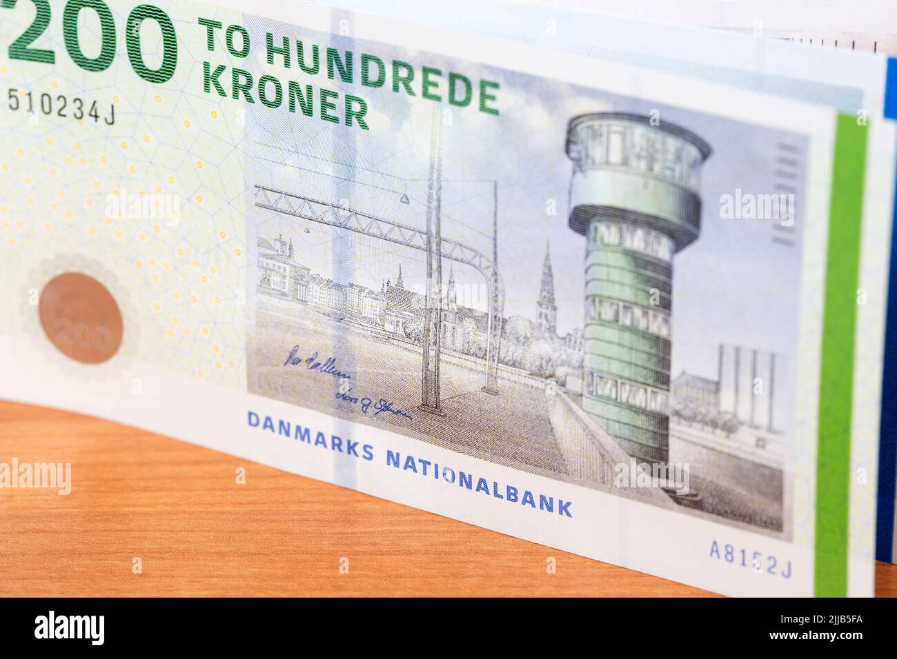 Danish money - krone a business background Stock Photo