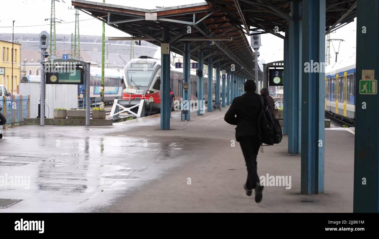 Trying to catch the train hires stock photography and images Alamy