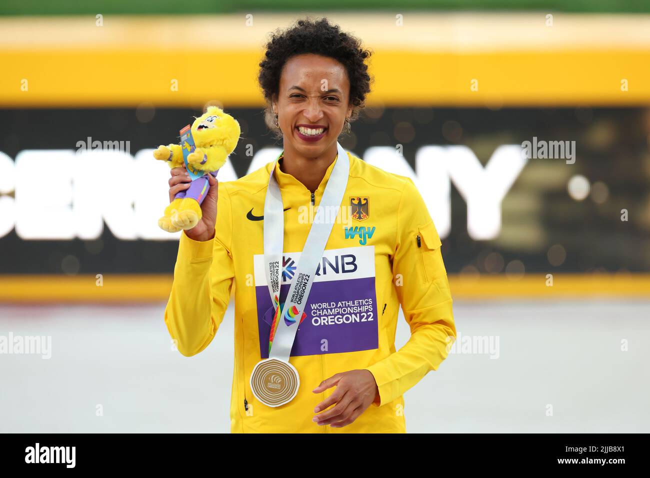 Hayward Field, Eugene, Oregon, USA. 24th July, 2022. Malaika Mihambo