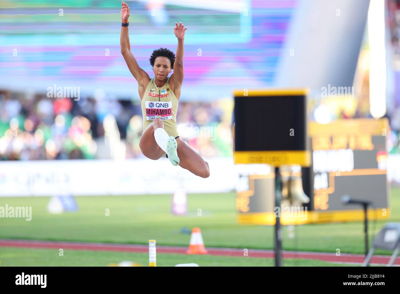 Hayward Field, Eugene, Oregon, USA. 24th July, 2022. Malaika Mihambo