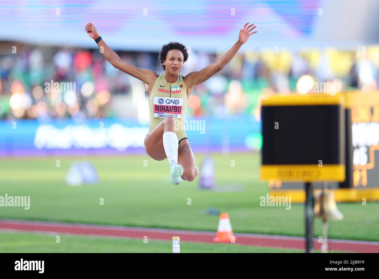 Hayward Field, Eugene, Oregon, USA. 24th July, 2022. Malaika Mihambo