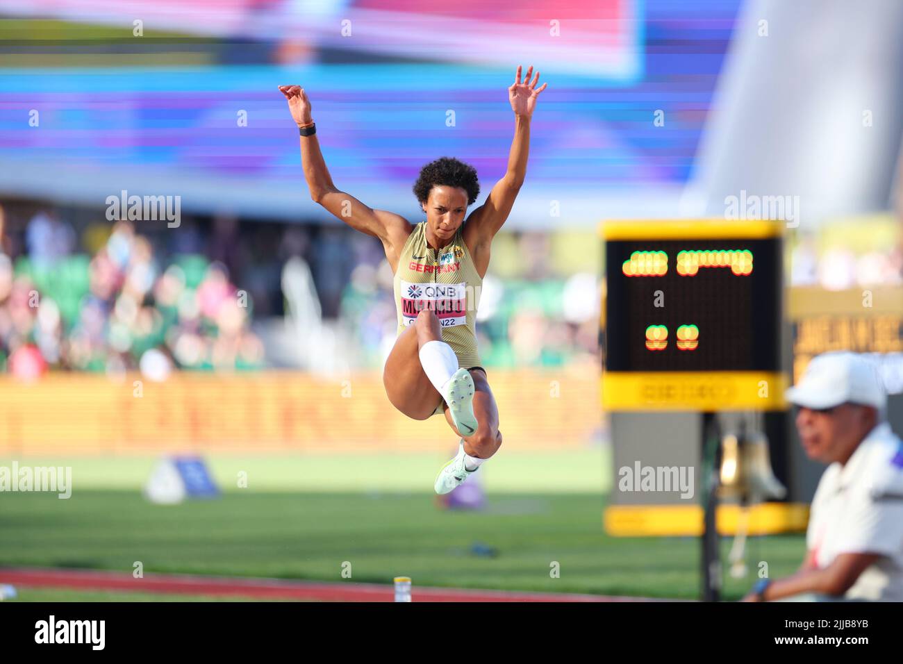 Hayward Field, Eugene, Oregon, USA. 24th July, 2022. Malaika Mihambo
