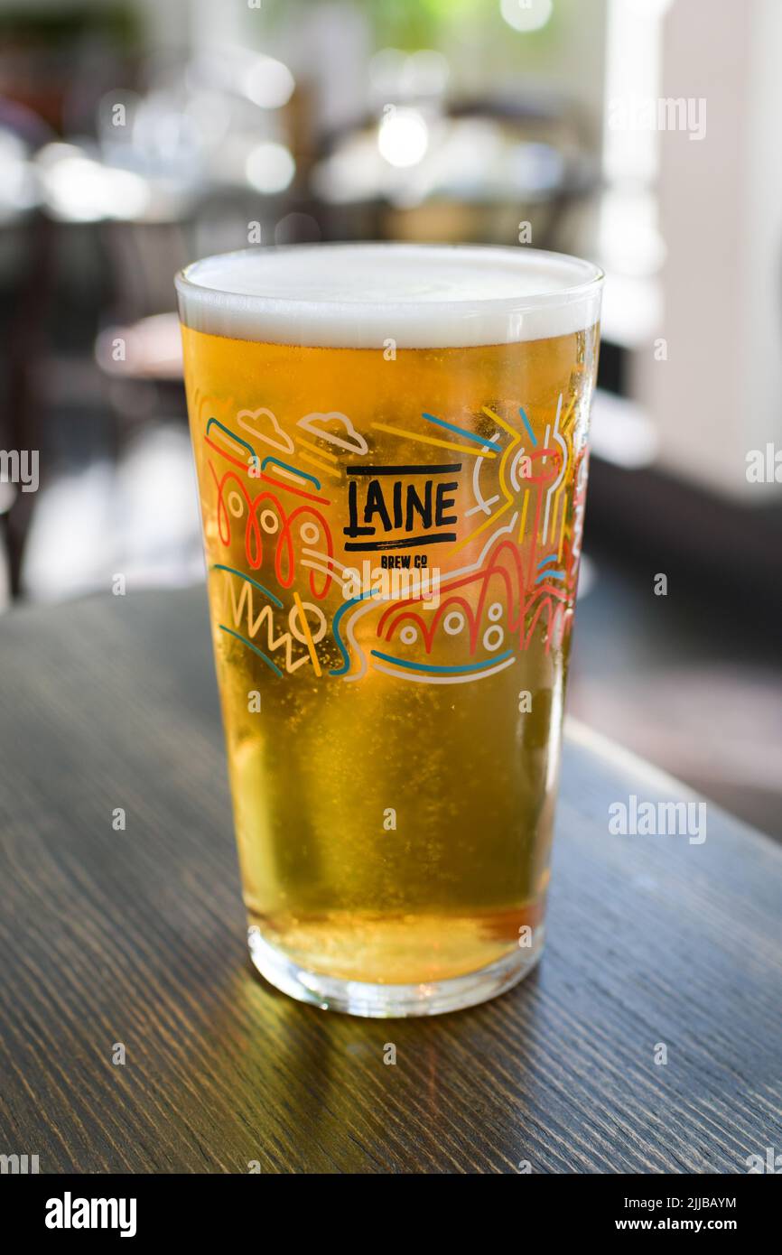 Laine brew company craft beer - UK Stock Photo