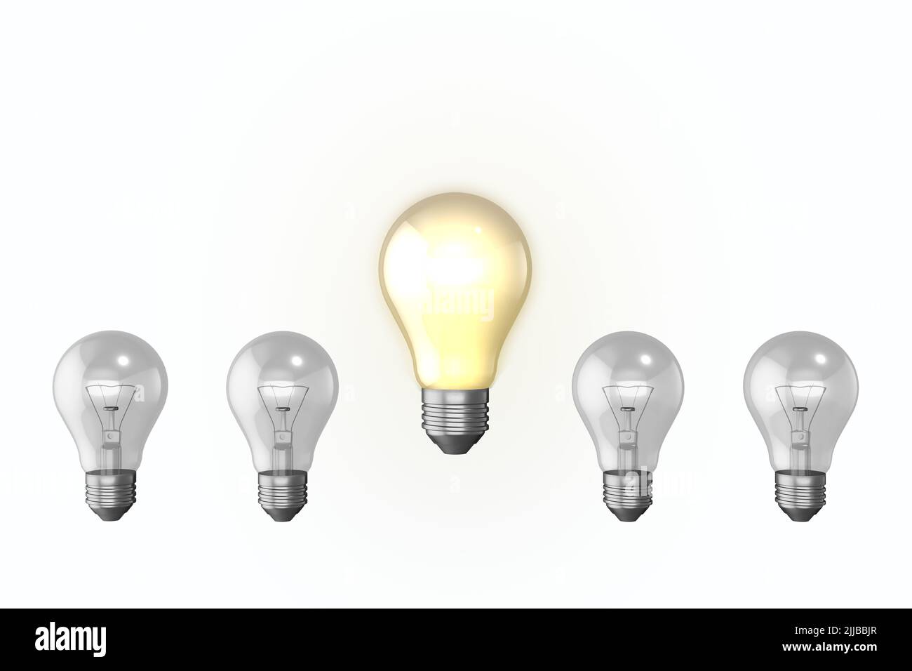 lightbulb light bulb moment idea imagination concept inspiration concept lit glowing old style light bulbs lightbulbs isolated cut out Stock Photo