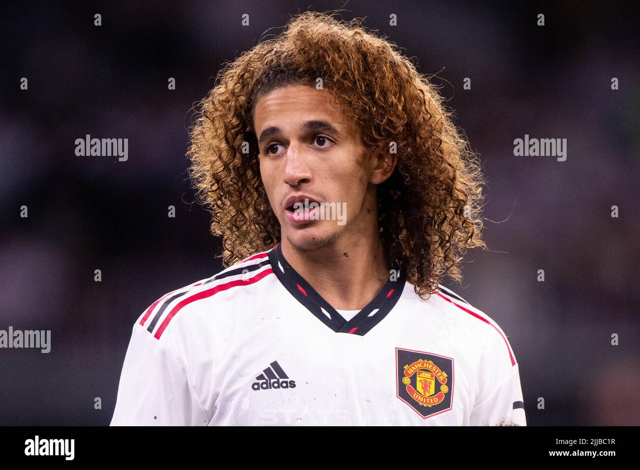 PERTH, AUSTRALIA - JULY 23: Hannibal Mejbri of Manchester United during the Pre-Season Friendly match between Manchester United and Aston Villa at Opt Stock Photo
