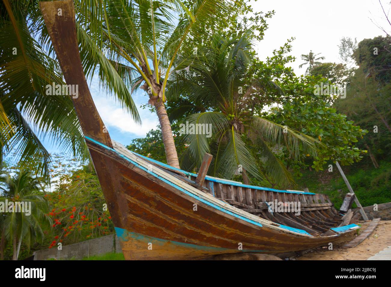 Boat on the river Stock Photo - Alamy