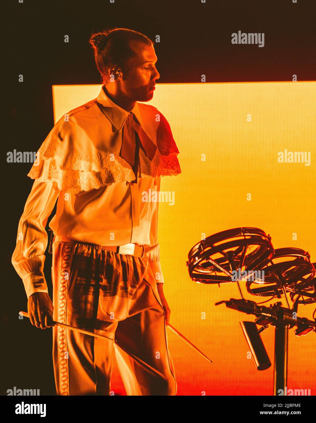 20/07/2022 - Belgian rapper and producer STROMAE performing live at Milano Summer Festival / Ippodromo SNAI, Italy Stock Photo